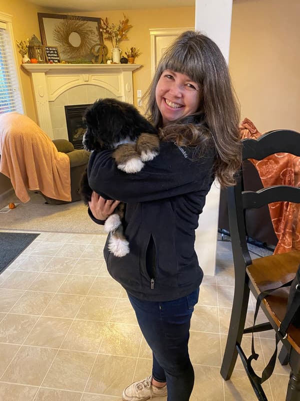 Customer photo of Bernedoodle puppy from Rich P.