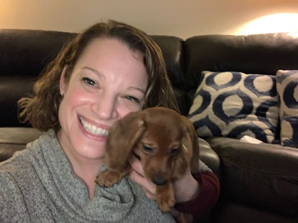 Customer photo of Dachshund, Mini puppy from Ariel B.