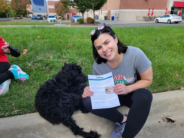 Customer photo of Goldendoodle puppy from Gina G.