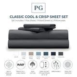 classic cool & crisp sheet set / Color-Charcoal