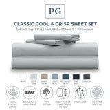 classic cool & crisp sheet set / Color-Light Grey