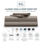 classic cool & crisp sheet set / Color-Sandy Taupe