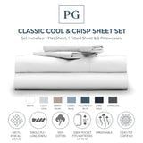 classic cool & crisp sheet set / Color-White