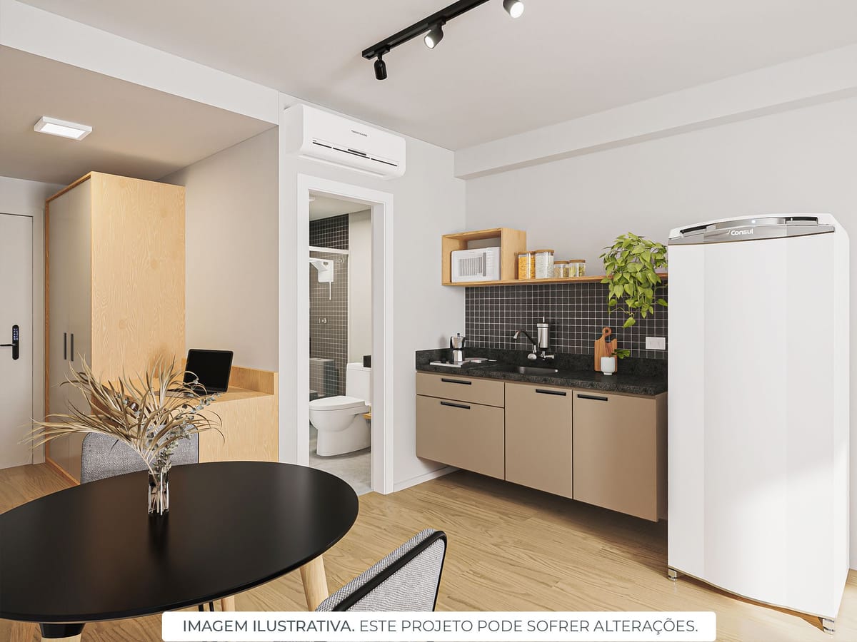 Apartamento, 1 quarto, 28 m² - Foto 3