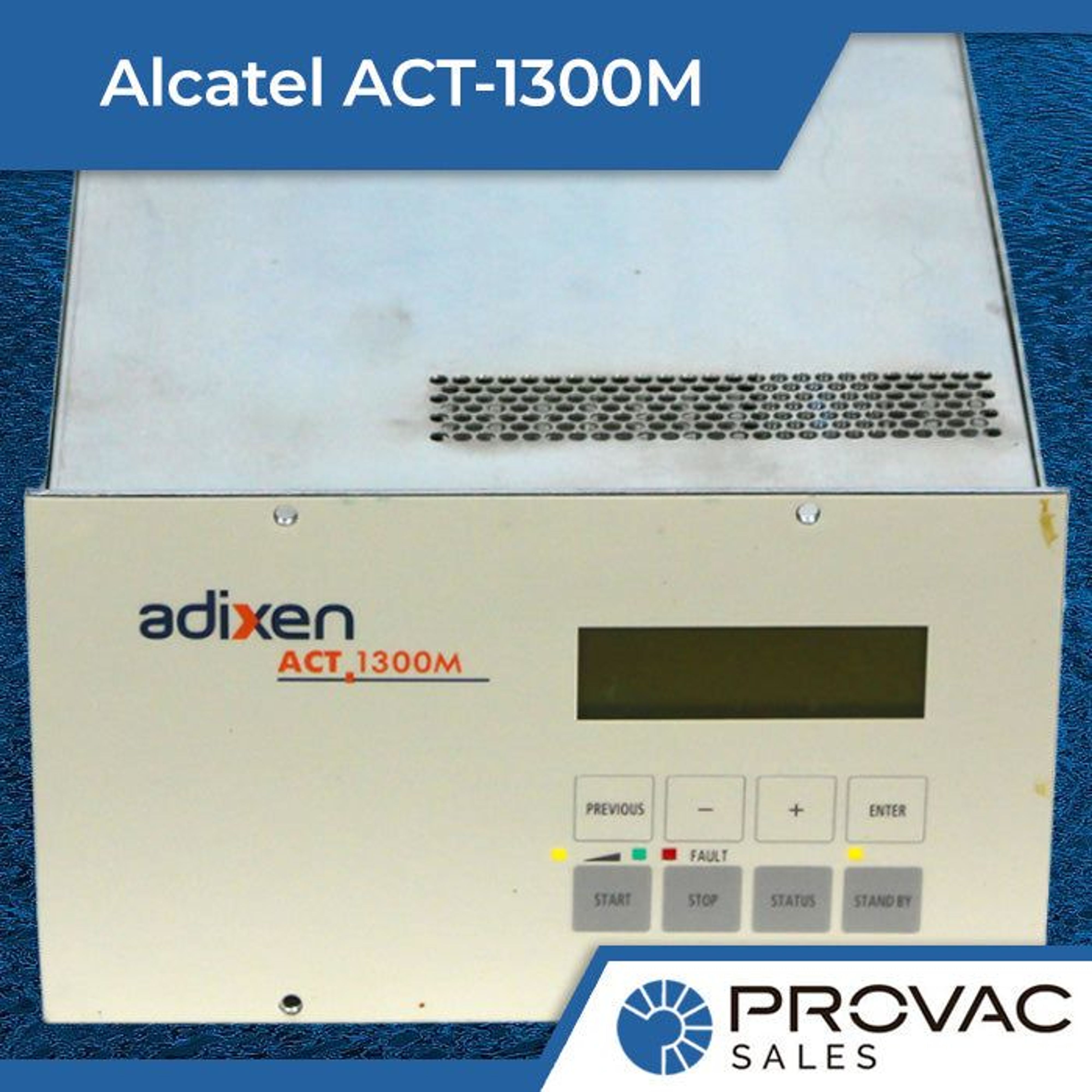 Alcatel ACT-1300M Turbo Pump Controller Background
