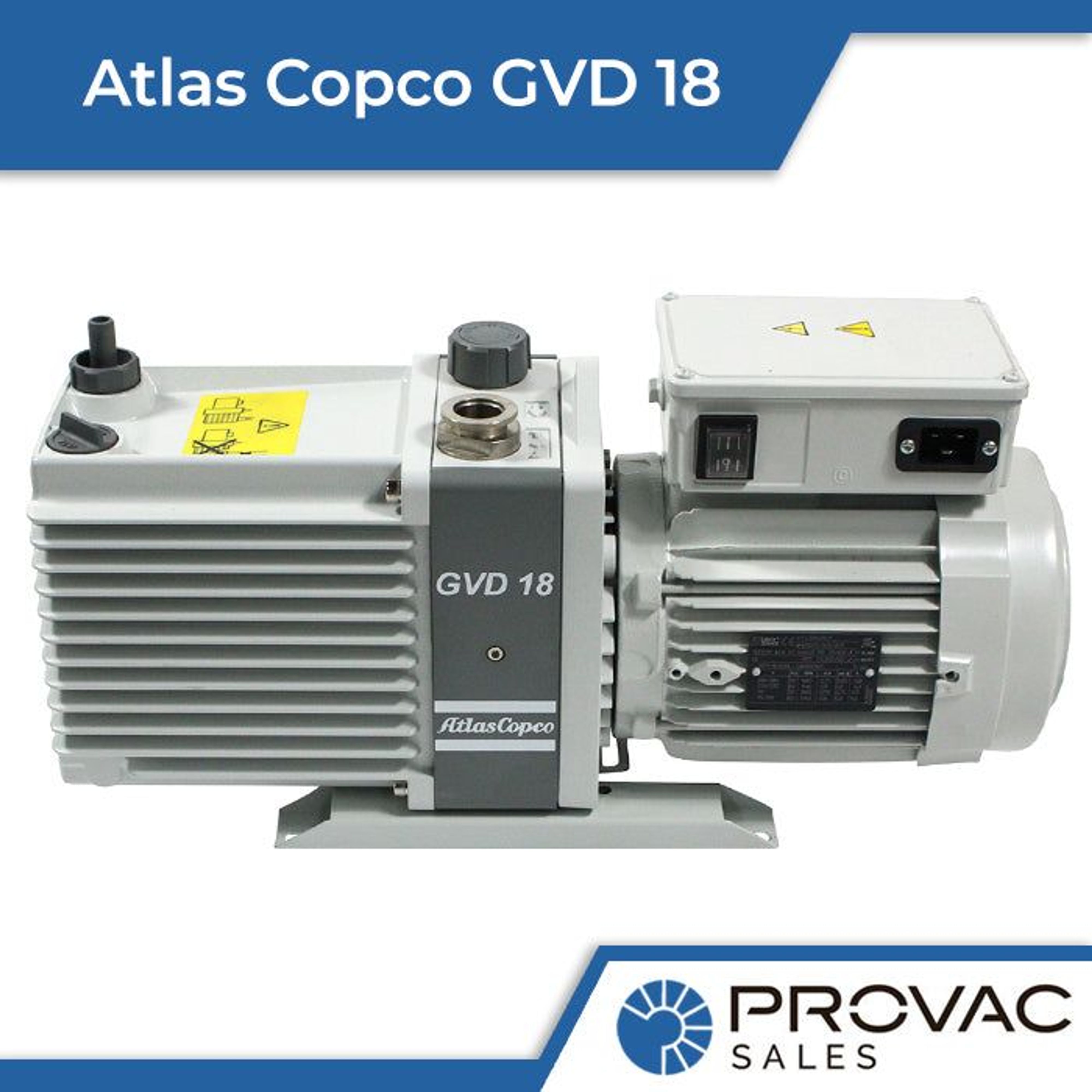 On Sale Now: Atlas Copco GVD 18 Rotary Vane Pump Background