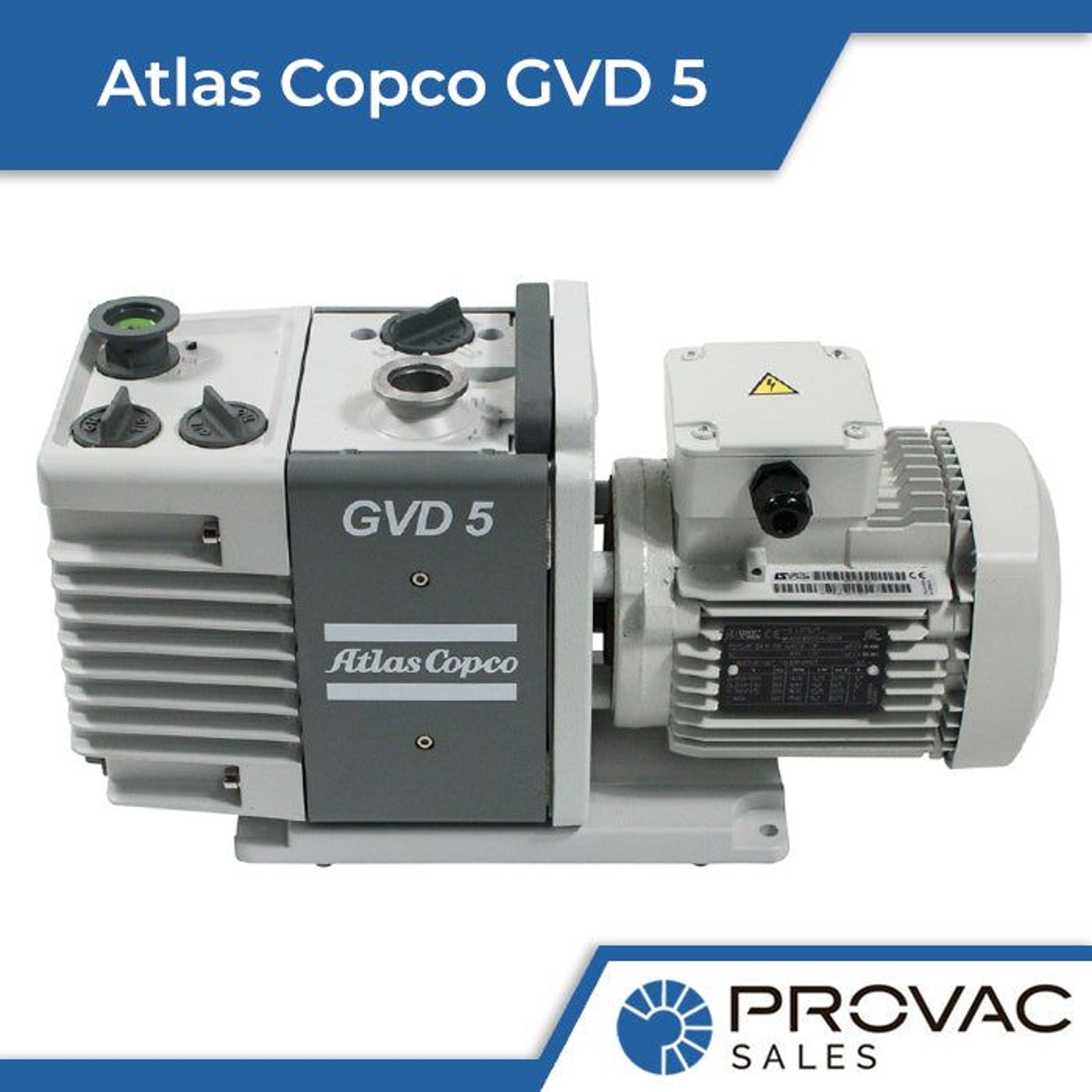 On Sale Now: Atlas Copco GVD 5 Rotary Vane Pump Background