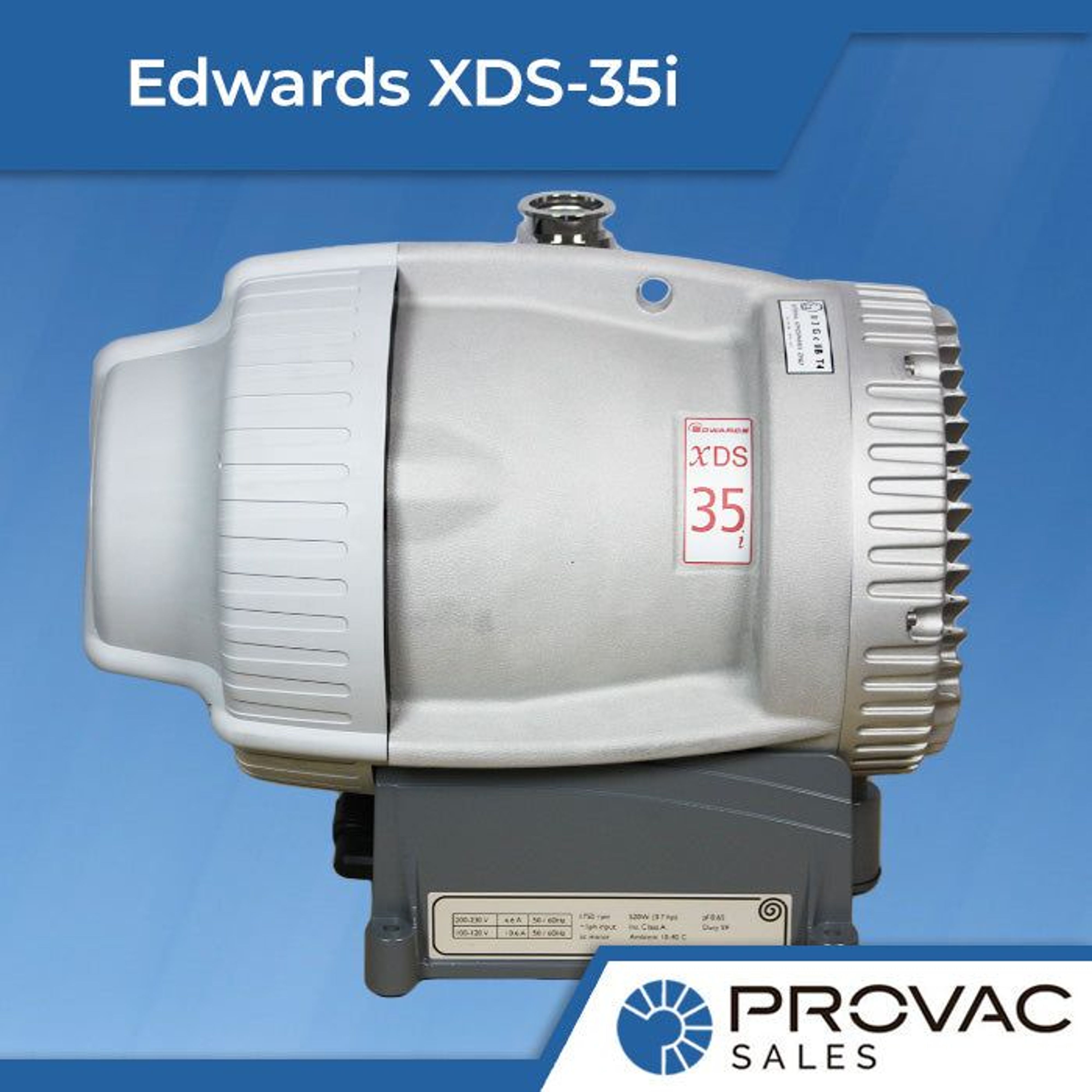 Edwards XDS-35i Scroll Pump: In Stock, Ready to Ship Background