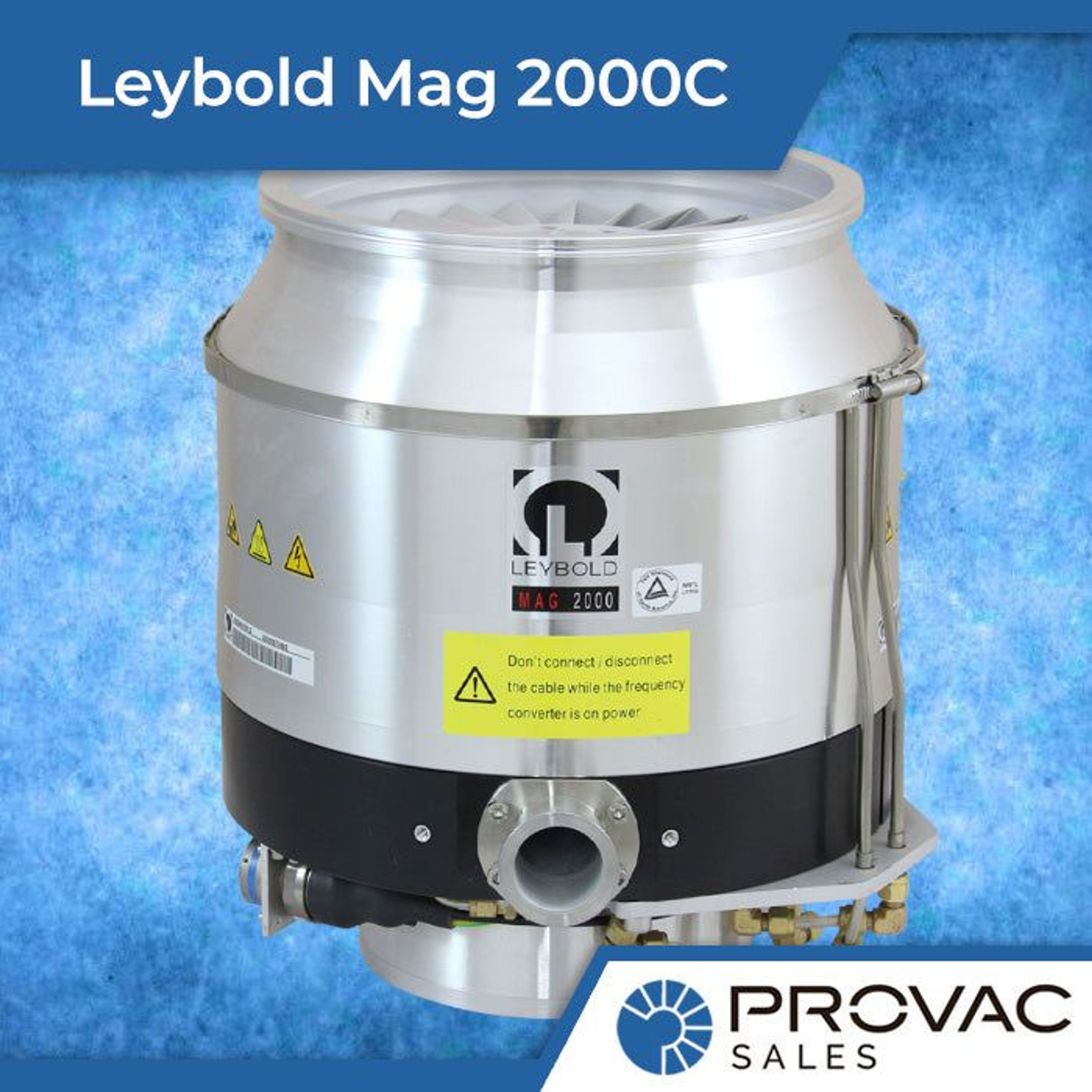 Leybold Mag 2000C Turbomolecular Pump Background