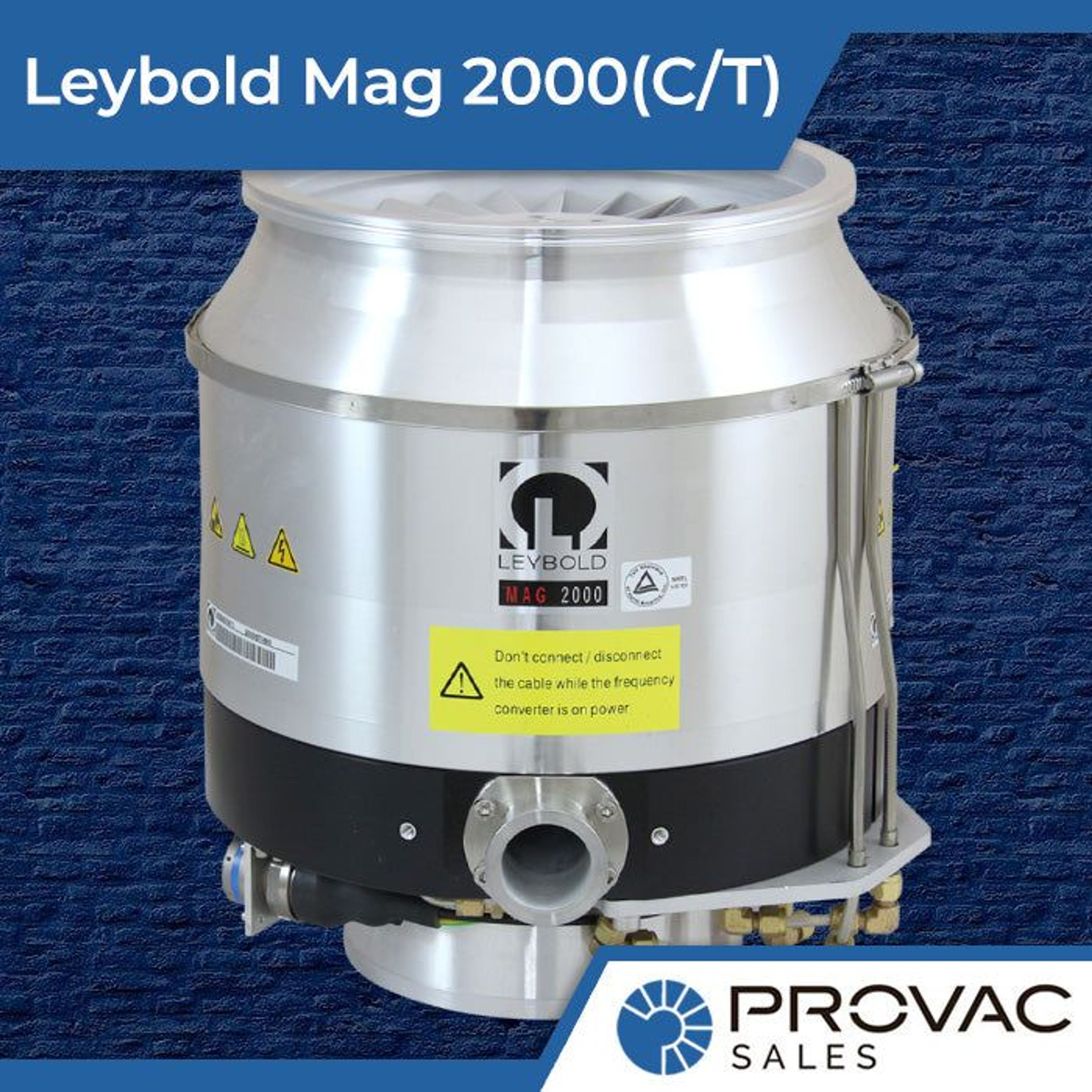 Product Spotlight: Leybold Mag 2000C/CT Turbo Pump Background