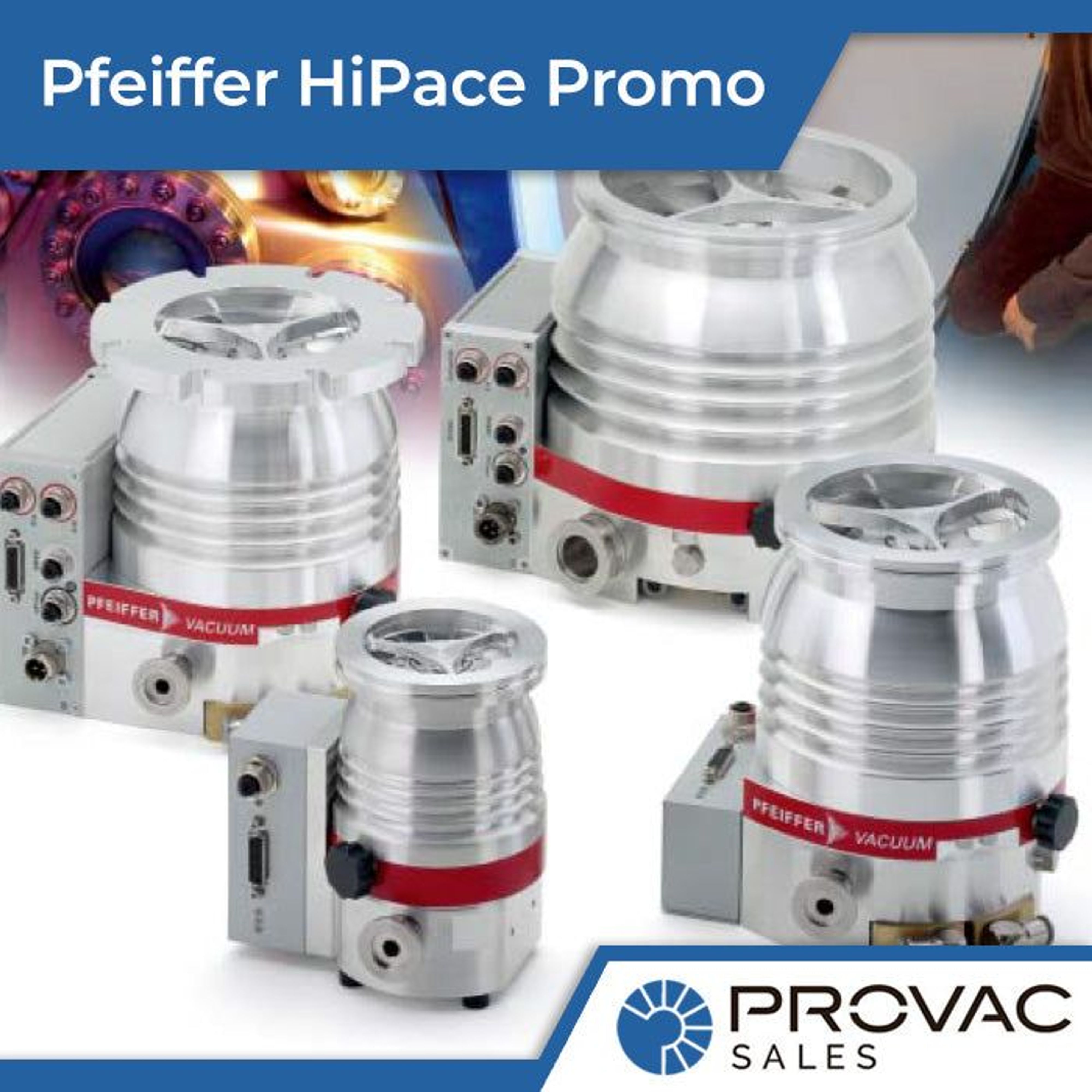 *Special Promotion* Pfeiffer HiPace Turbo Pumps: Select Models Background