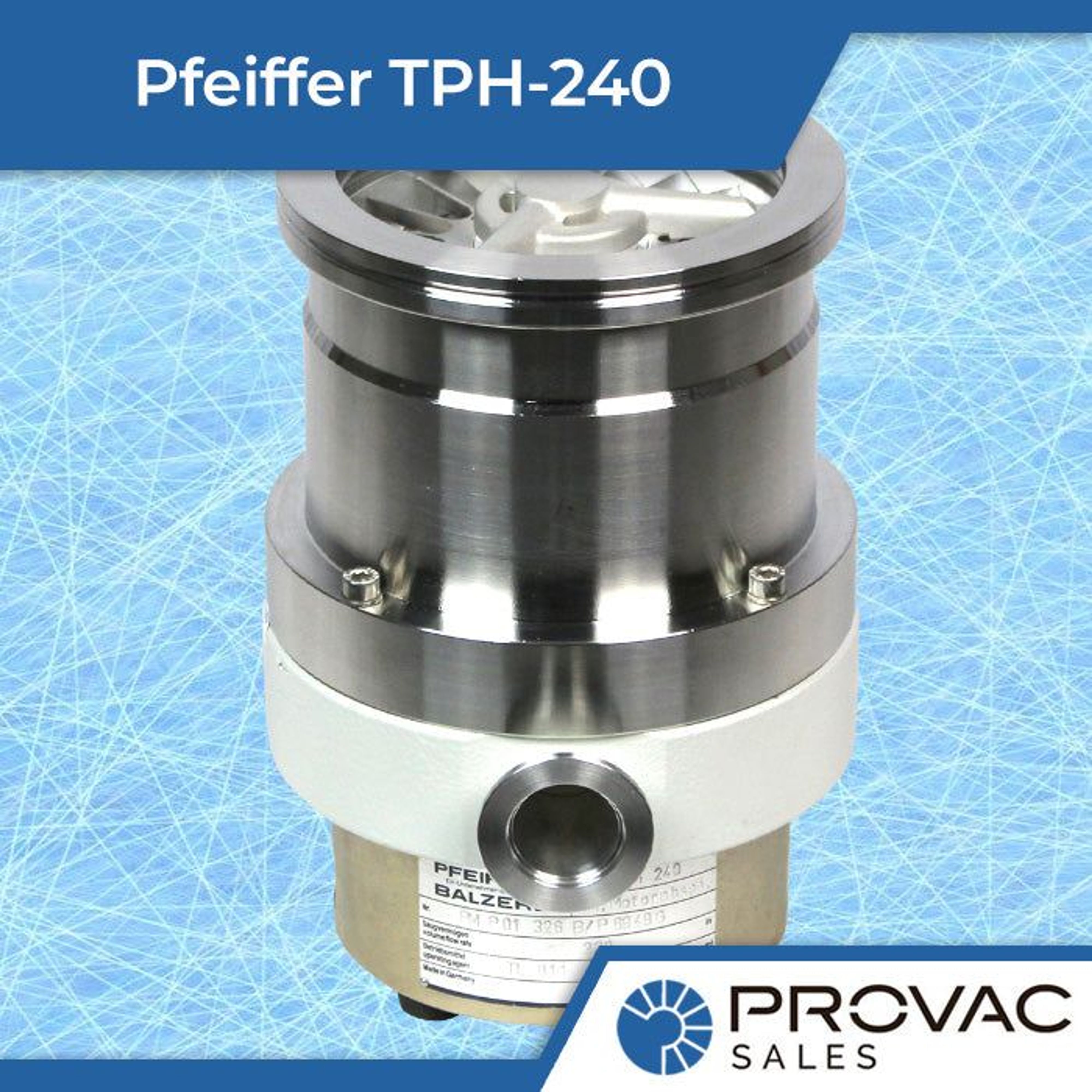 Pfeiffer TPH-240 Turbomolecular Pump Background