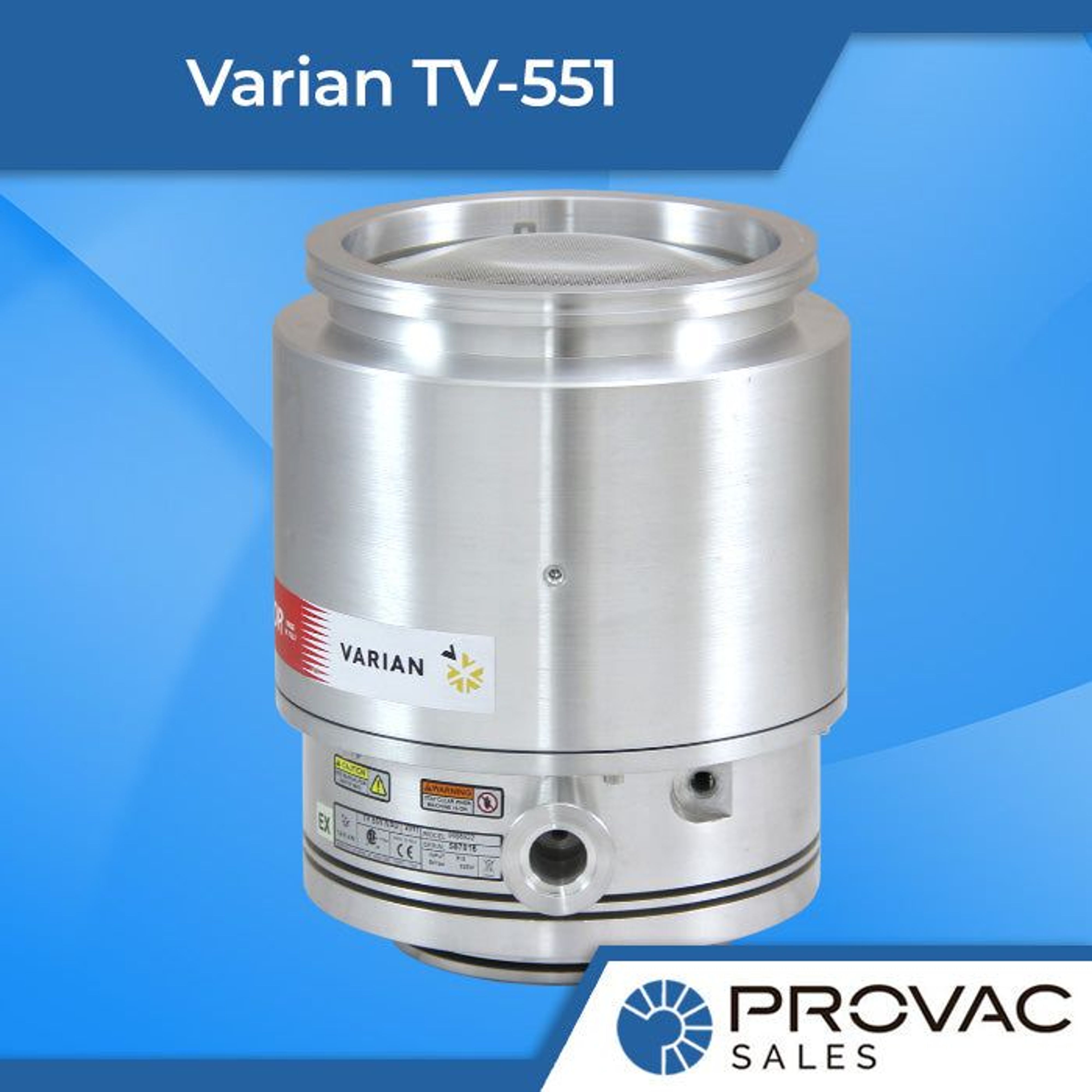 Product Spotlight: Varian TV-551 Turbo Pump Background