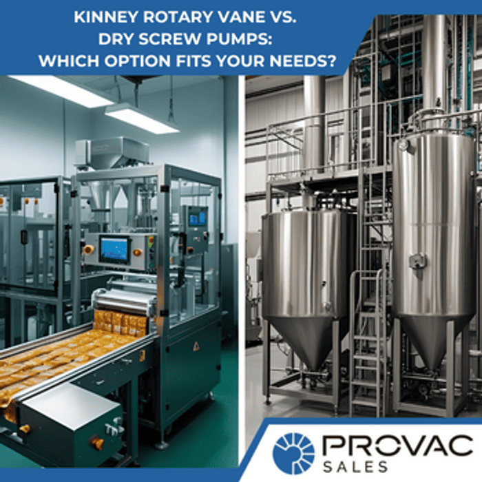 Kinney Rotary Vane vs. Dry Screw Pumps: Which Option Fits Your Needs?