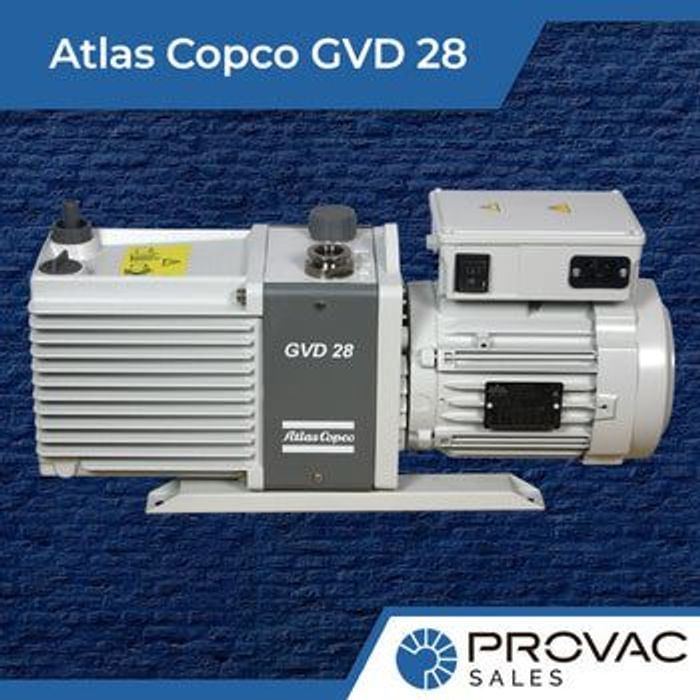 Atlas Copco GVD 28 Rotary Vane Pumps, In Stock