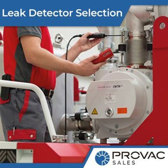 Helium Leak Detector Selection