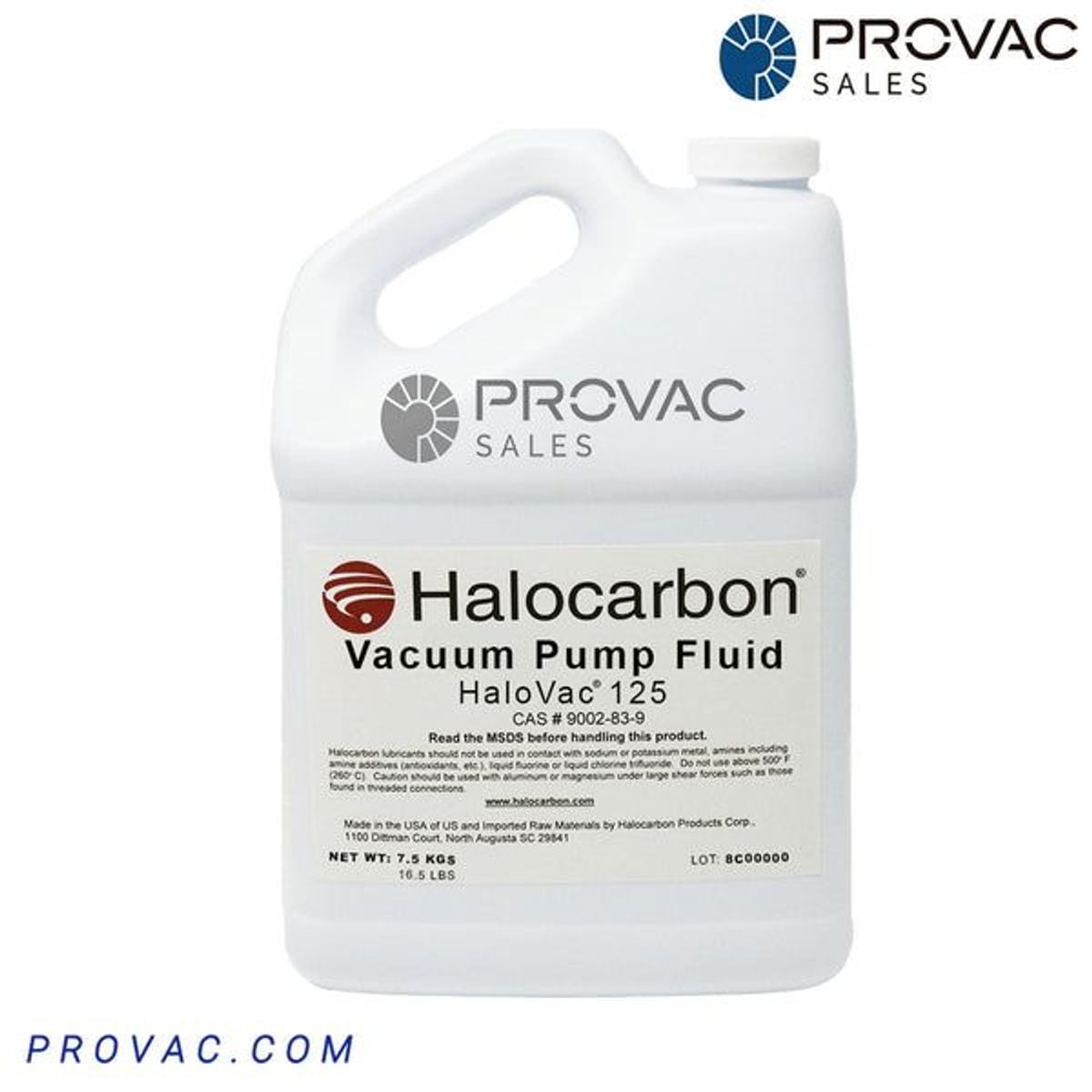 Halovac 125 Vacuum Oil Image 1