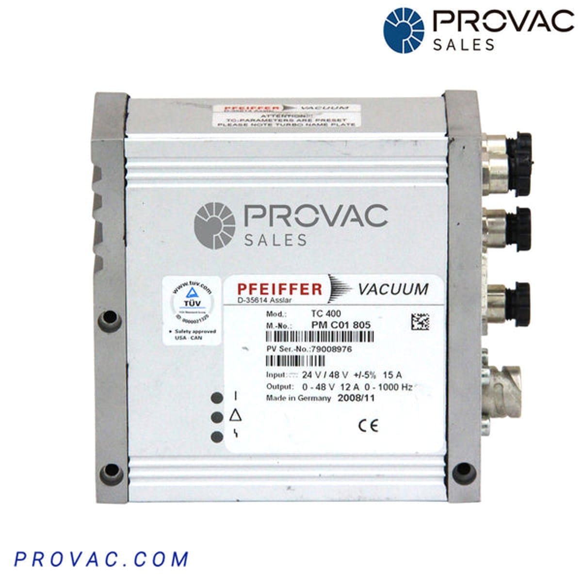 Pfeiffer TC-400 Turbo Pump Controller, P/N PMC01805, Rebuilt Image 2