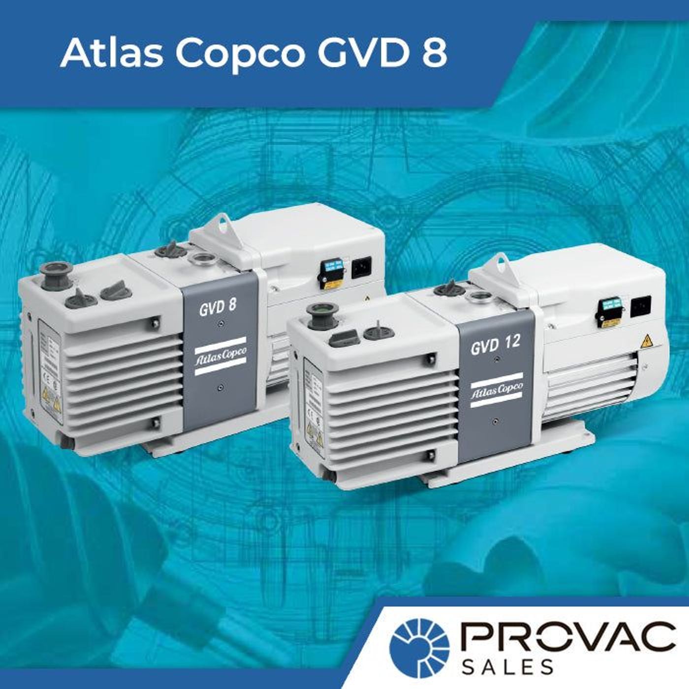 On Sale Now: Atlas Copco GVD 8 Rotary Vane Pump