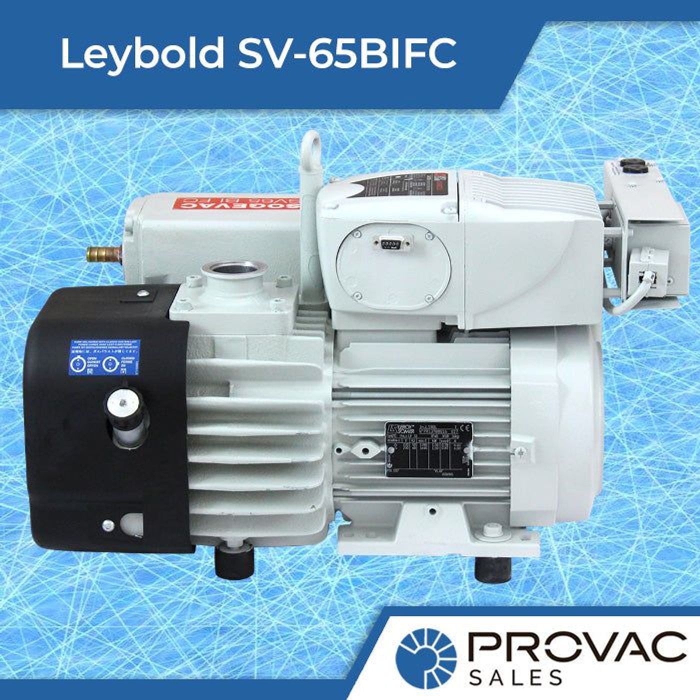 Leybold SV-65BIFC Vane Pump: Rebuilt, In Stock, Ready to Ship!