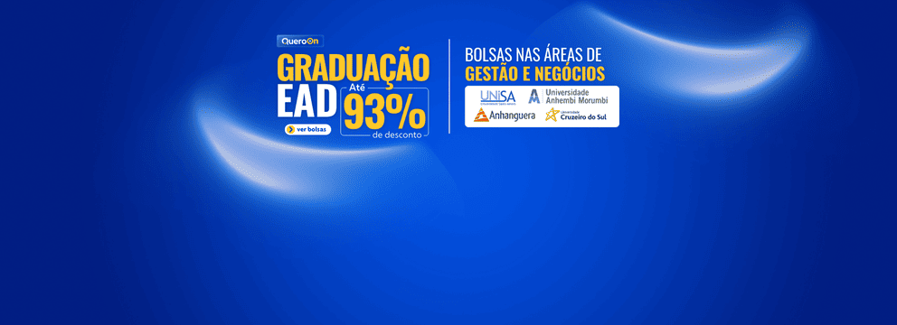 Graduação EAD - Bolsas nas áreas gestão e negócios