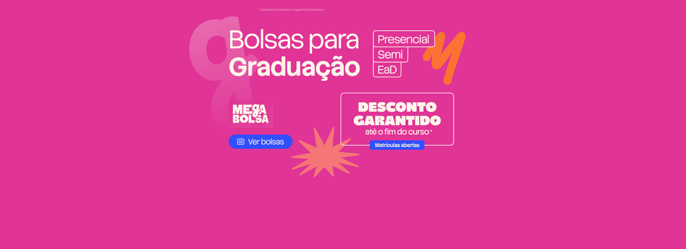 Bolsas para graduação