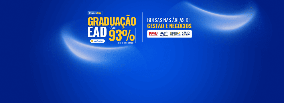 Graduação EAD - Bolsas nas áreas gestão e negócios