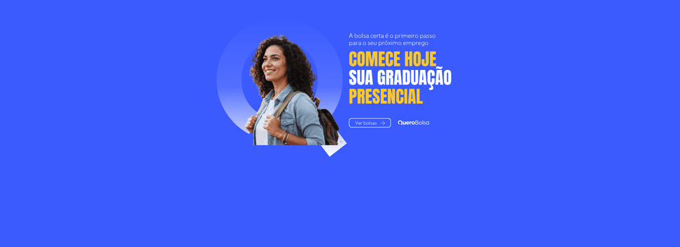 Bolsas presenciais!