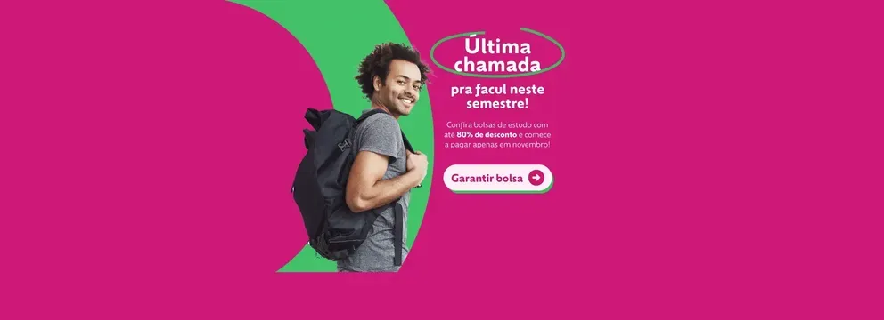 Última chamada pra facul neste semestre