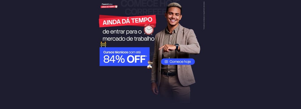 Ainda Dá Tempo de entrar para o mercado de trabalho!