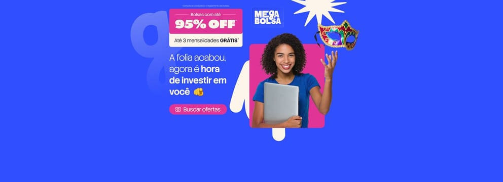 Agora é hora de investir em você! 