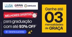 Ganhe até 3 mensalidades de graça