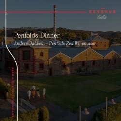 Penfolds wine dinner event graphic