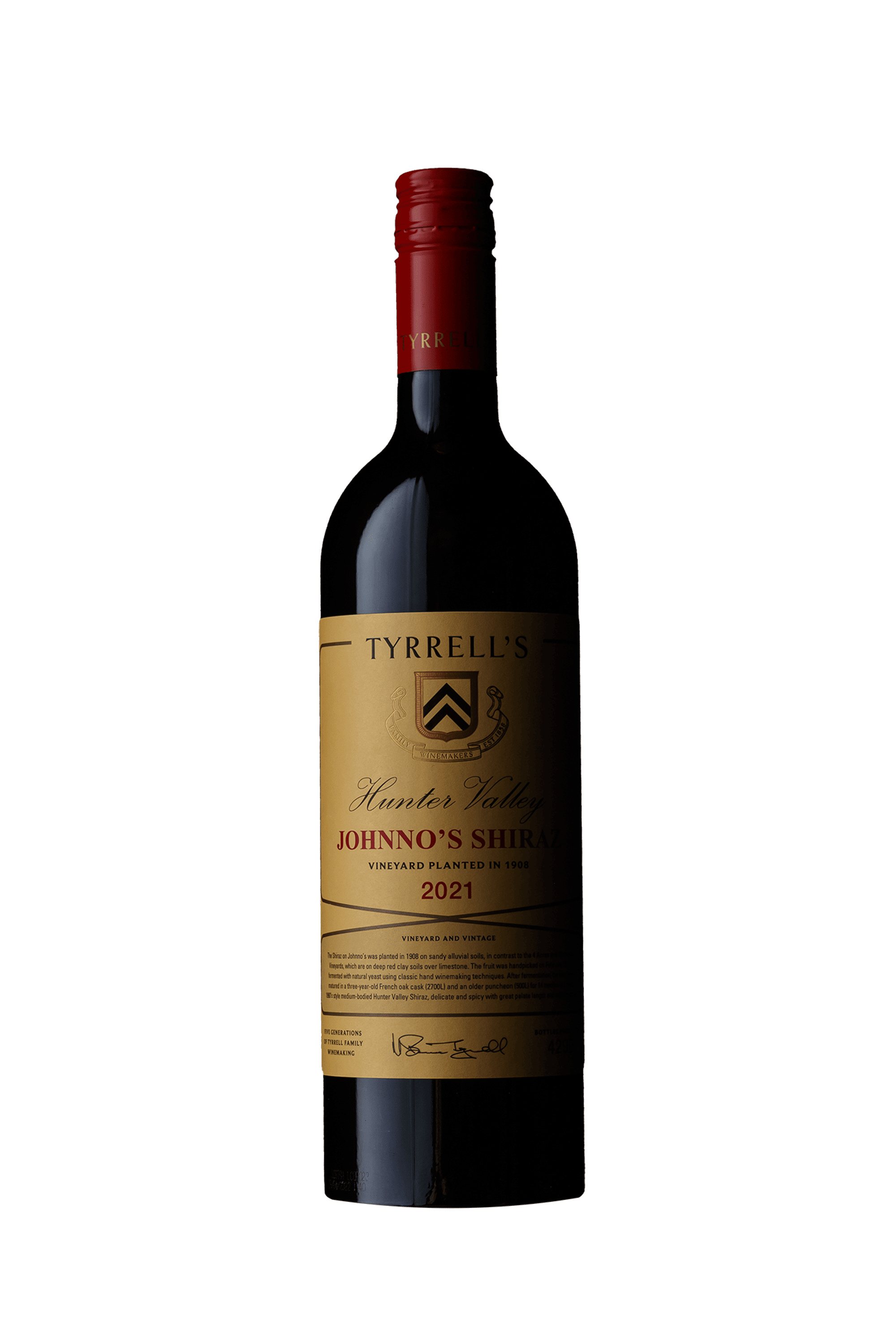 Tyrrell's Sacred Sites Johnno's Shiraz 2021