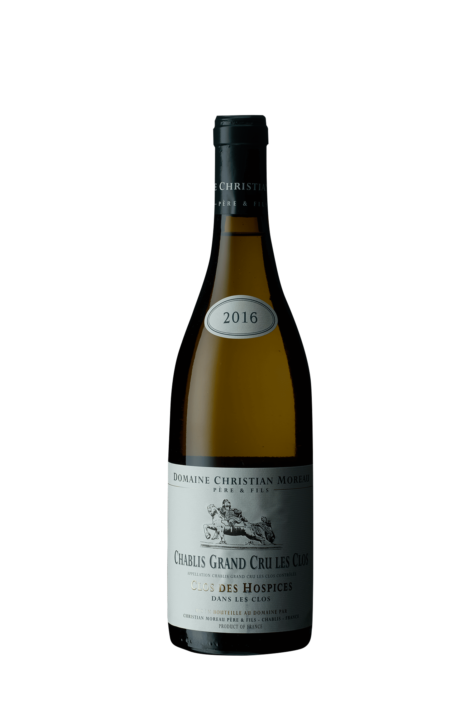 Christian Moreau Chablis Clos des Hospices dans Les Clos Grand Cru 2016