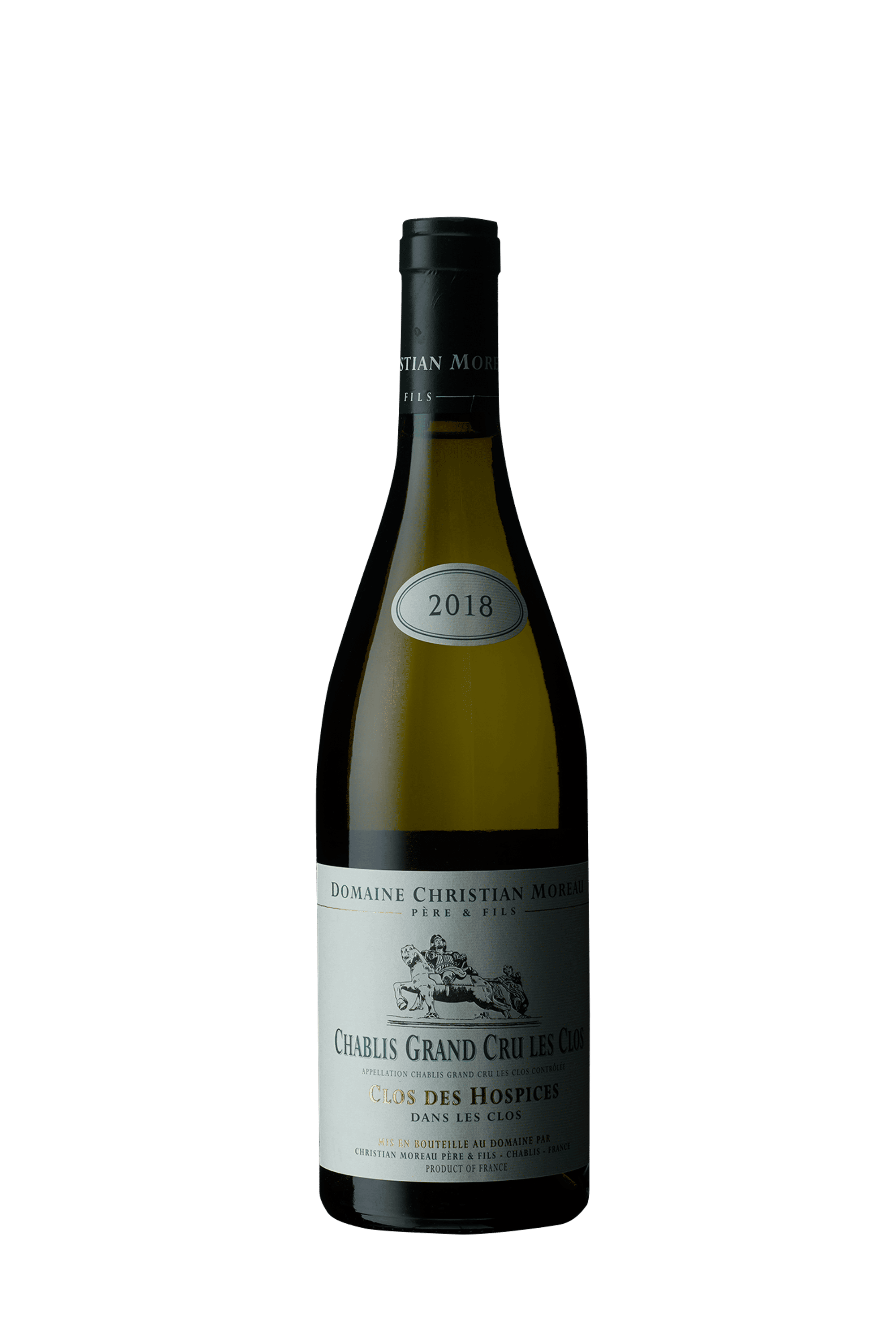 Christian Moreau Chablis Clos des Hospices dans Les Clos Grand Cru 2018