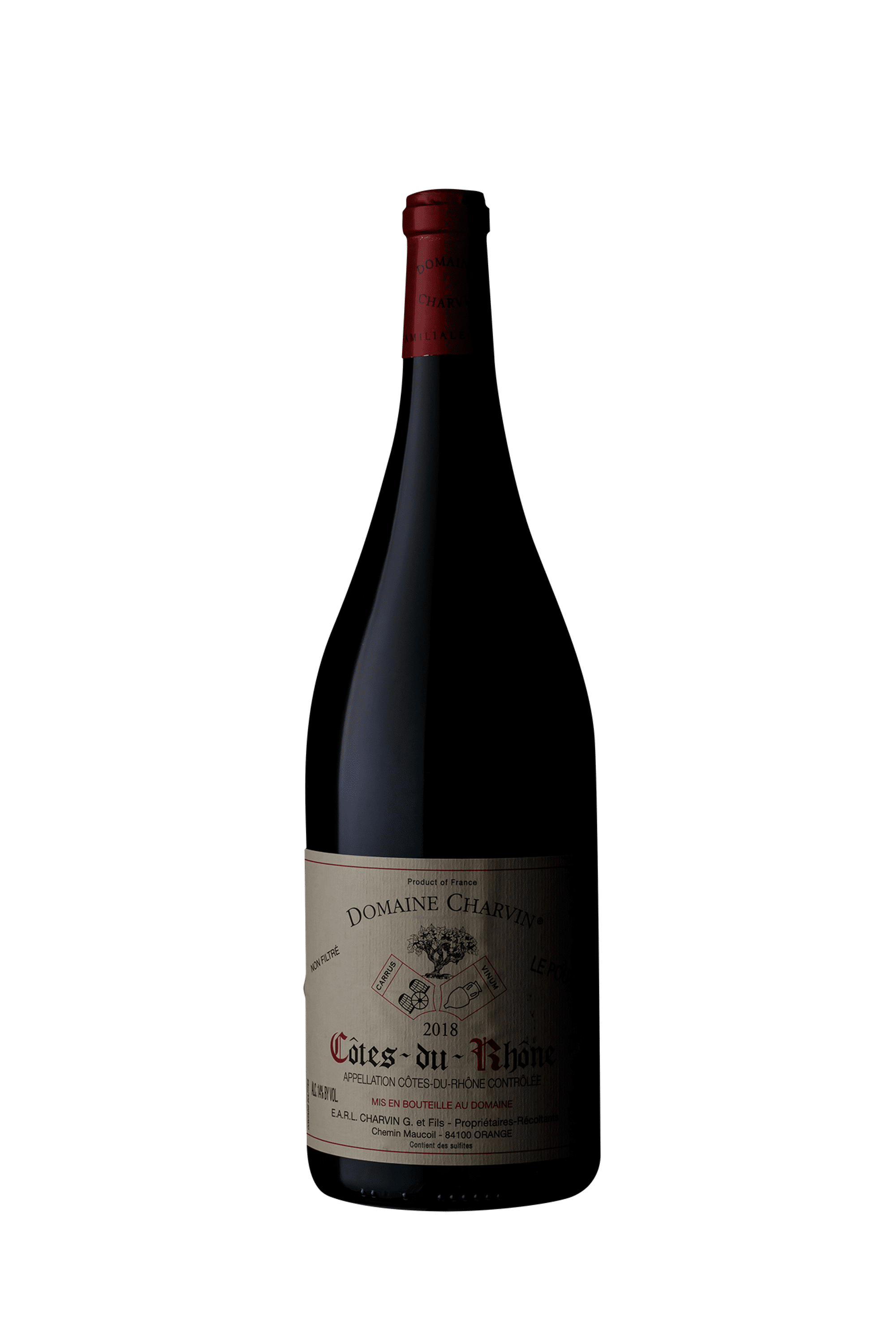 Domaine Charvin Côtes du Rhône 'Le Poutet' Magnum 1.5L 2018