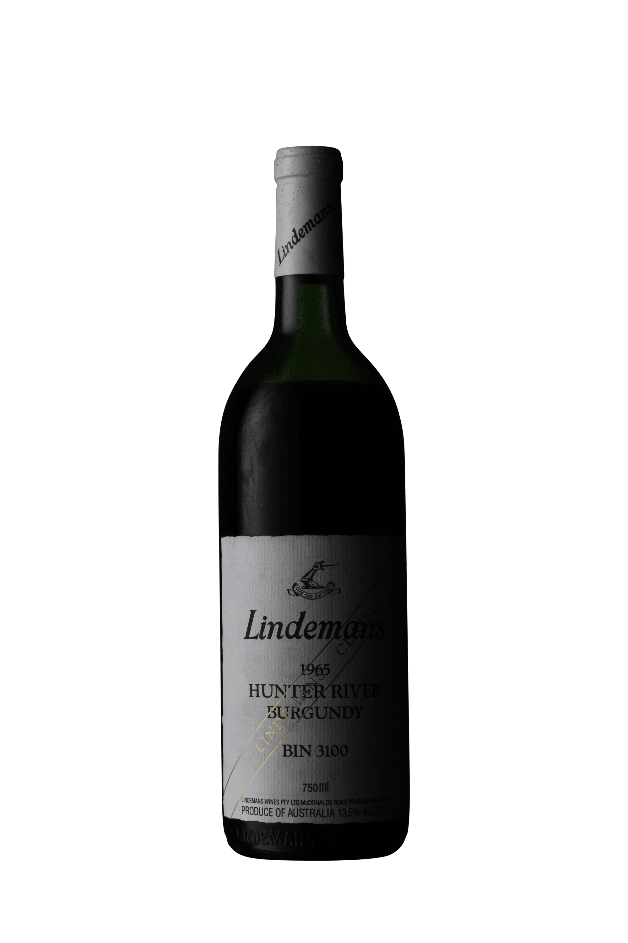 Lindemans Hunter River Burgundy Bin 3100 1965