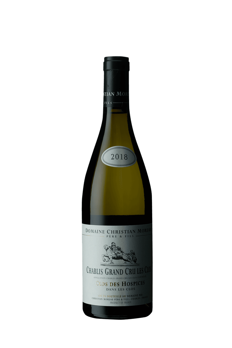 Christian Moreau Chablis Clos des Hospices dans Les Clos Grand Cru 2018