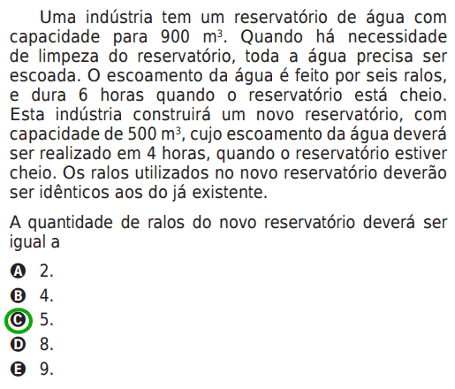 Lista de Enem: lista de exercícios sobre regra de três simples e composta