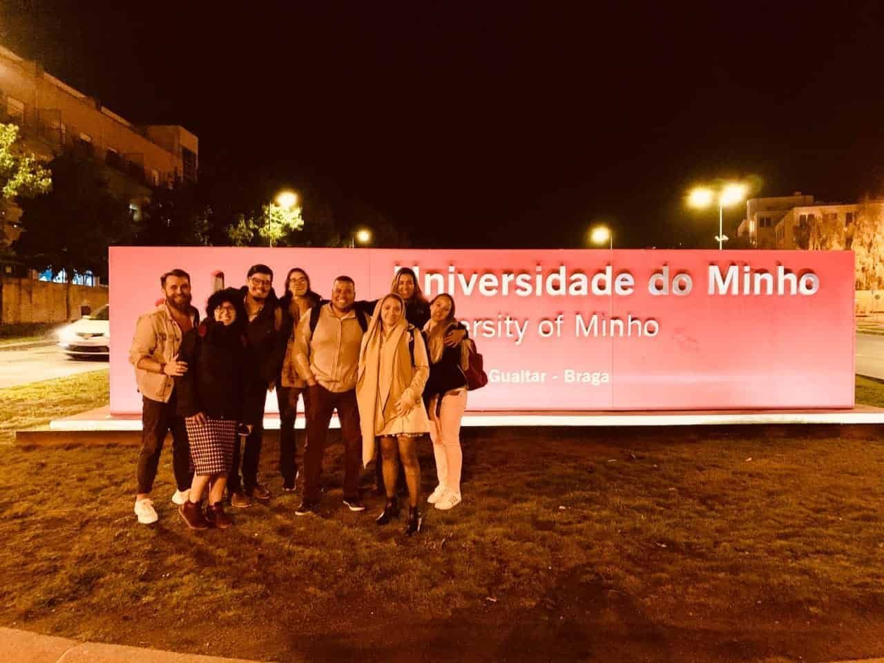 estudantes de mestrado na Faculdade do Minho, em Portugal