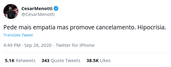 cultura do cancelamento