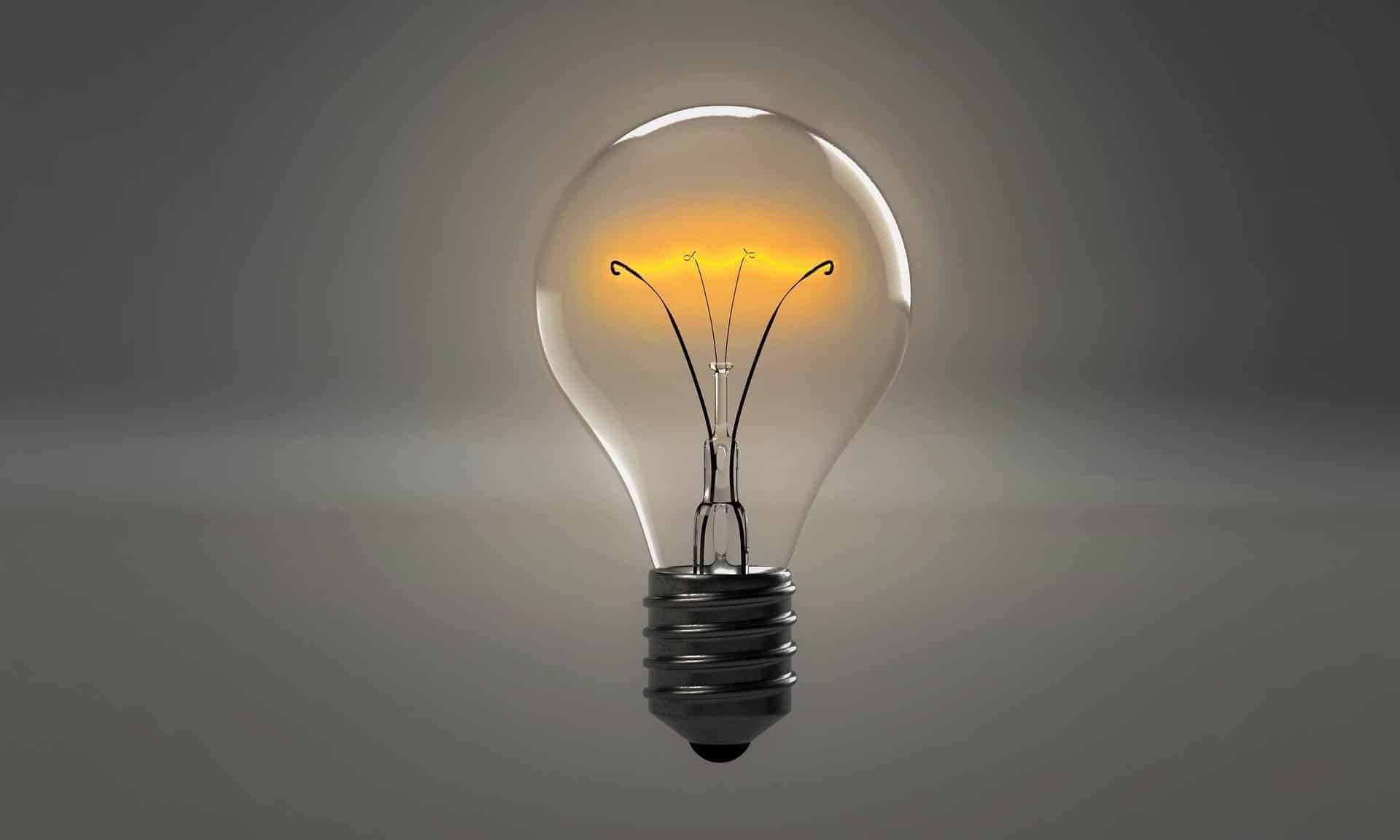 lampada representando uma ideia