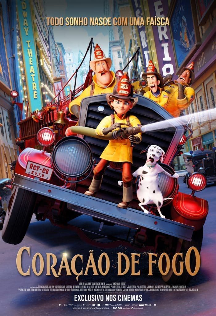 capa do filme coração de fogo; 10 filmes infantis de 2022 para assistir com as crianças