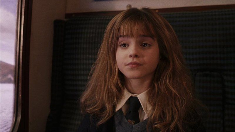 Hermione criança no trem