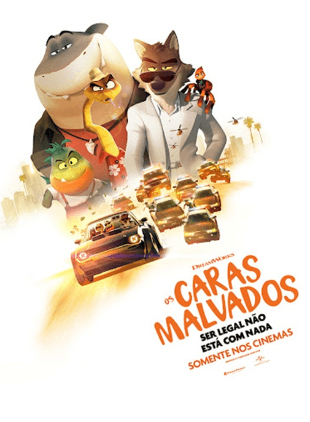 Capa do filme os caras malvados; 10 filmes infantis de 2022 para assistir com as crianças