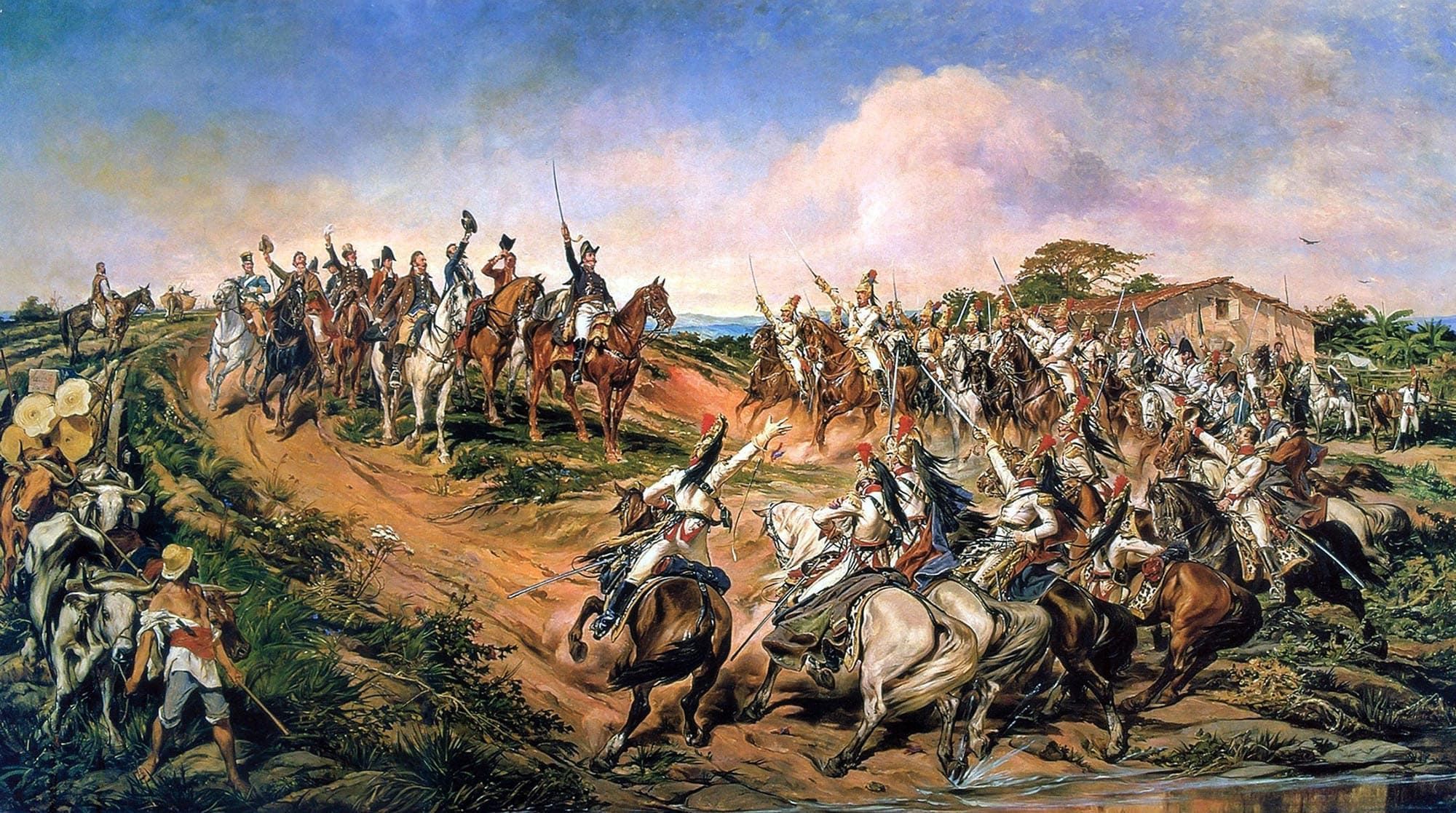 Quadro “O grito do Ipiranga”, de Pedro Américo, feito em 1888.