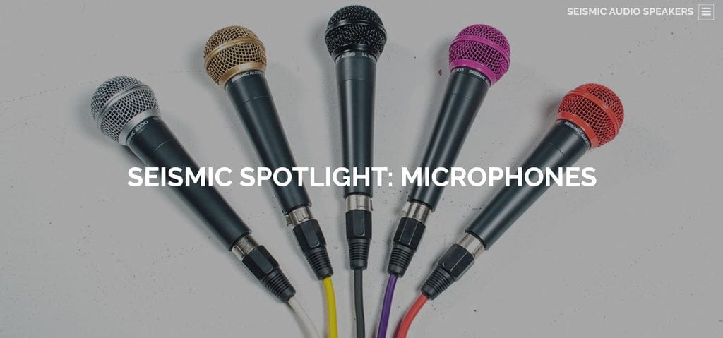 Seismic Spotlight: MIcrophones