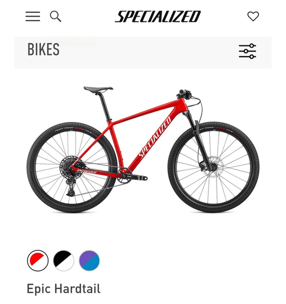 Semexe Specialized Epic Hardtail Pro 2020