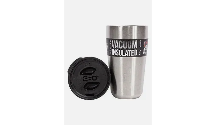 Copo Caneca Térmico Vaccum 475Ml Prata 360 (Mostruário)